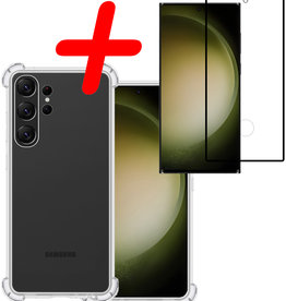 BASEY. BASEY. Samsung Galaxy S23 Ultra Hoesje Shockproof Met Screenprotector