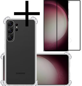 NoXx NoXx Samsung Galaxy S23 Ultra Hoesje Shockproof Met Screenprotector