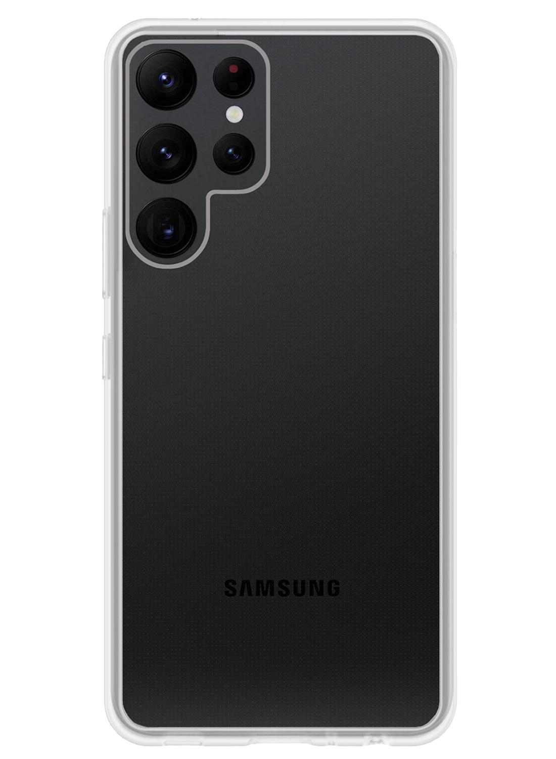 NoXx Hoes Geschikt voor Samsung S23 Ultra Hoesje Cover Siliconen Back Case Hoes Met 2x Screenprotector - Transparant