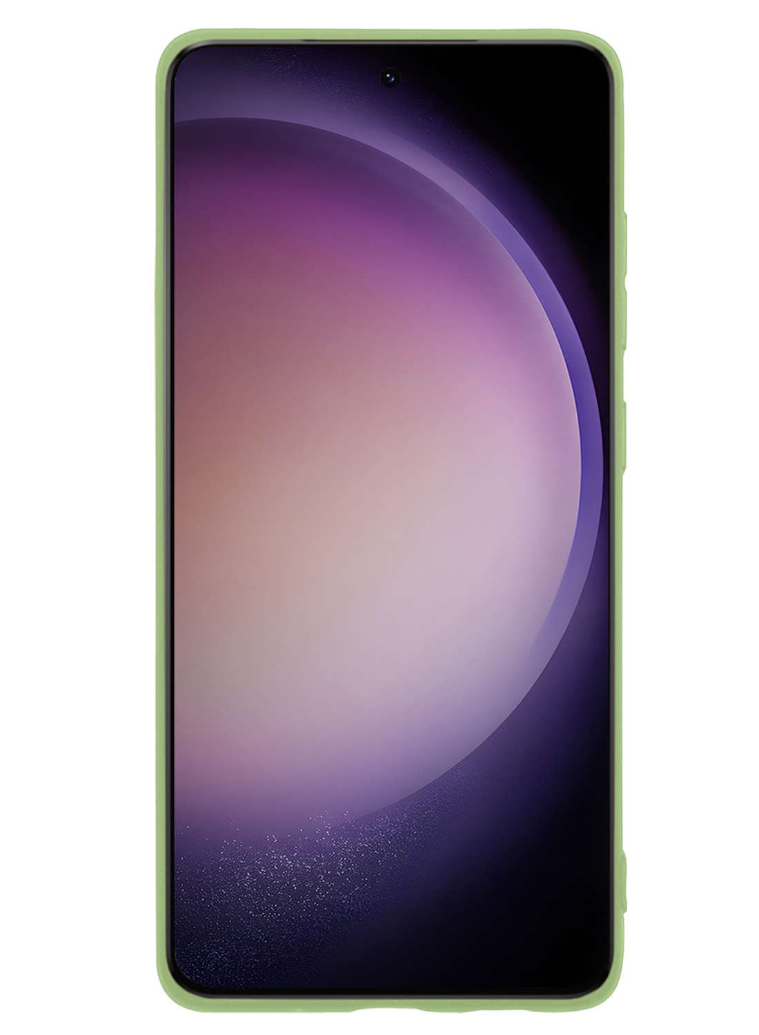 Nomfy Hoesje Geschikt voor Samsung S23 Ultra Hoesje Siliconen Cover Case Met Screenprotector - Hoes Geschikt voor Samsung Galaxy S23 Ultra Hoes Back Case - Groen