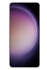 Nomfy Hoesje Geschikt voor Samsung S23 Ultra Hoesje Siliconen Cover Case Met 2x Screenprotector - Hoes Geschikt voor Samsung Galaxy S23 Ultra Hoes Back Case - Wit
