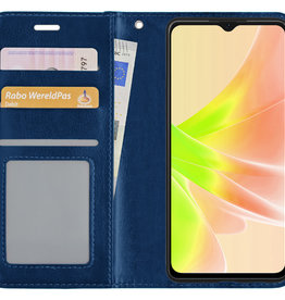 NoXx NoXx OPPO A17 Hoesje Bookcase - Donkerblauw