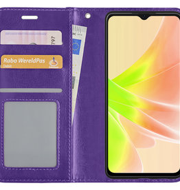 NoXx NoXx OPPO A17 Hoesje Bookcase - Paars