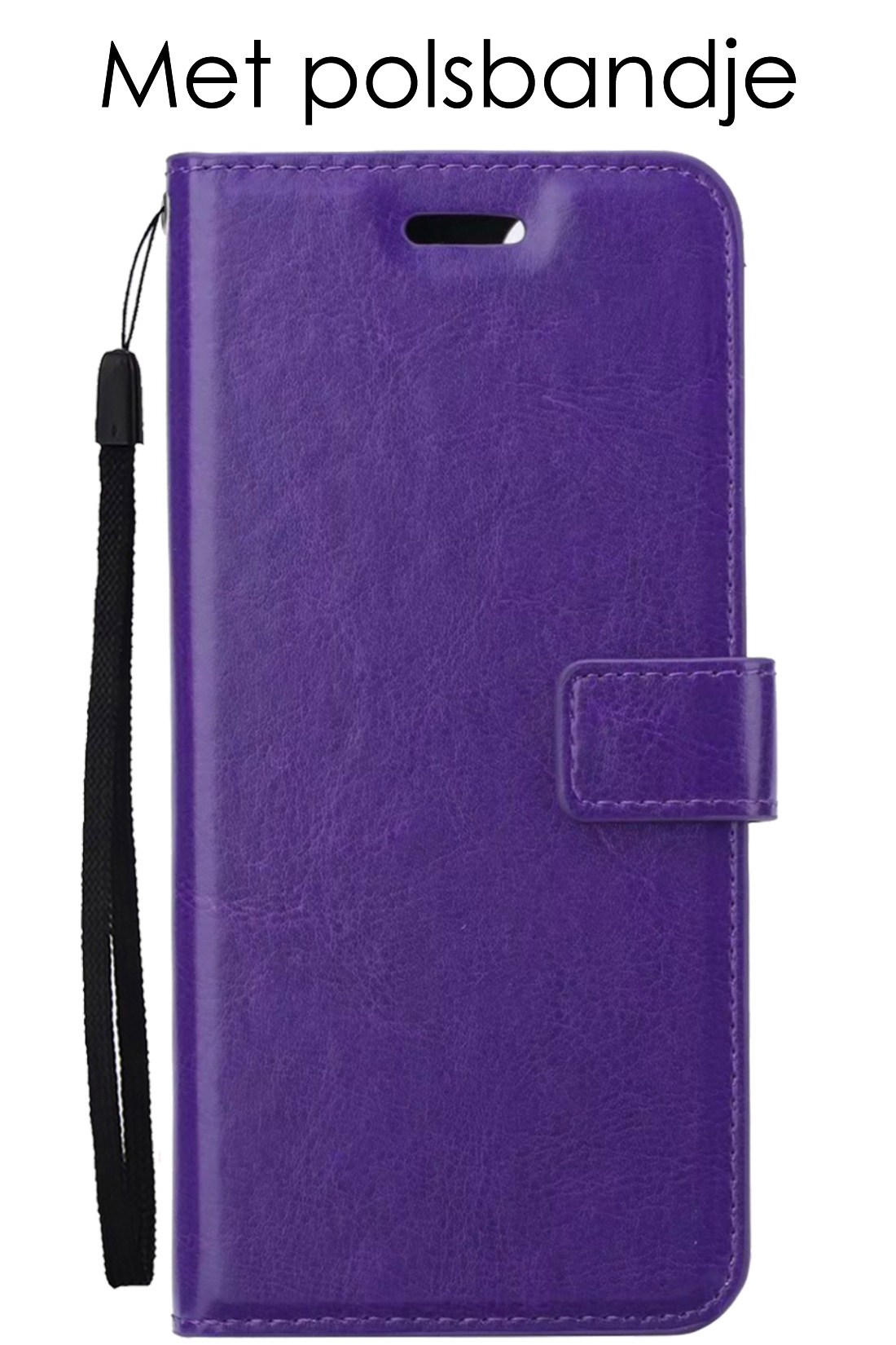 NoXx Hoes Geschikt voor OPPO A17 Hoesje Book Case Hoes Flip Cover Wallet Bookcase - Paars