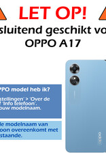 Nomfy Hoesje Geschikt voor OPPO A17 Hoes Bookcase Flipcase Book Cover - Hoes Geschikt voor OPPO A17 Hoesje Book Case - Paars