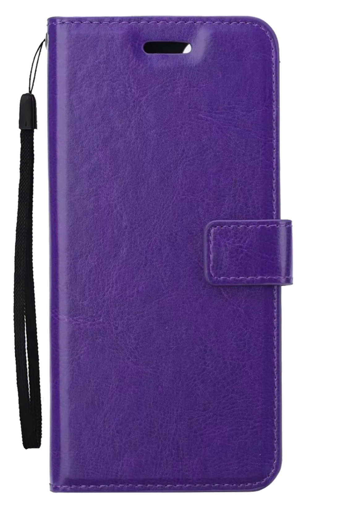 Nomfy Hoesje Geschikt voor OPPO A17 Hoes Bookcase Flipcase Book Cover - Hoes Geschikt voor OPPO A17 Hoesje Book Case - Paars
