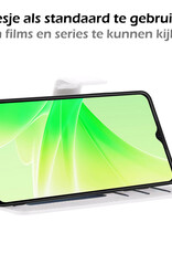 Nomfy Hoesje Geschikt voor OPPO A17 Hoes Bookcase Flipcase Book Cover - Hoes Geschikt voor OPPO A17 Hoesje Book Case - Wit