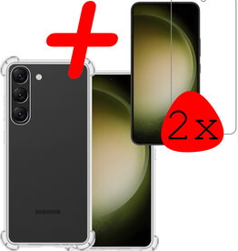 BASEY. BASEY. Samsung Galaxy S23 Plus Hoesje Shockproof Met 2x Screenprotector