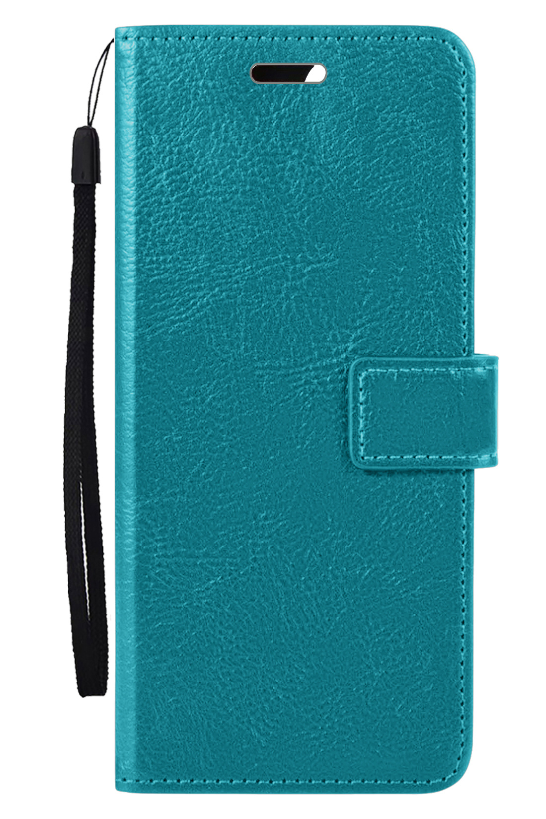 Nomfy Hoesje Geschikt voor OPPO A57s Hoes Bookcase Flipcase Book Cover - Hoes Geschikt voor OPPO A57s Hoesje Book Case - Turquoise