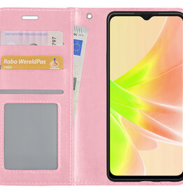 NoXx NoXx OPPO A57 Hoesje Bookcase - Lichtroze