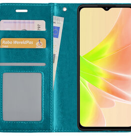 NoXx NoXx OPPO A57 Hoesje Bookcase - Turquoise