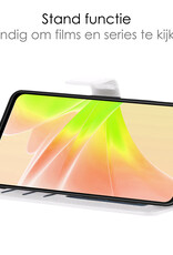 NoXx Hoes Geschikt voor OPPO A57 Hoesje Book Case Hoes Flip Cover Wallet Bookcase - Wit