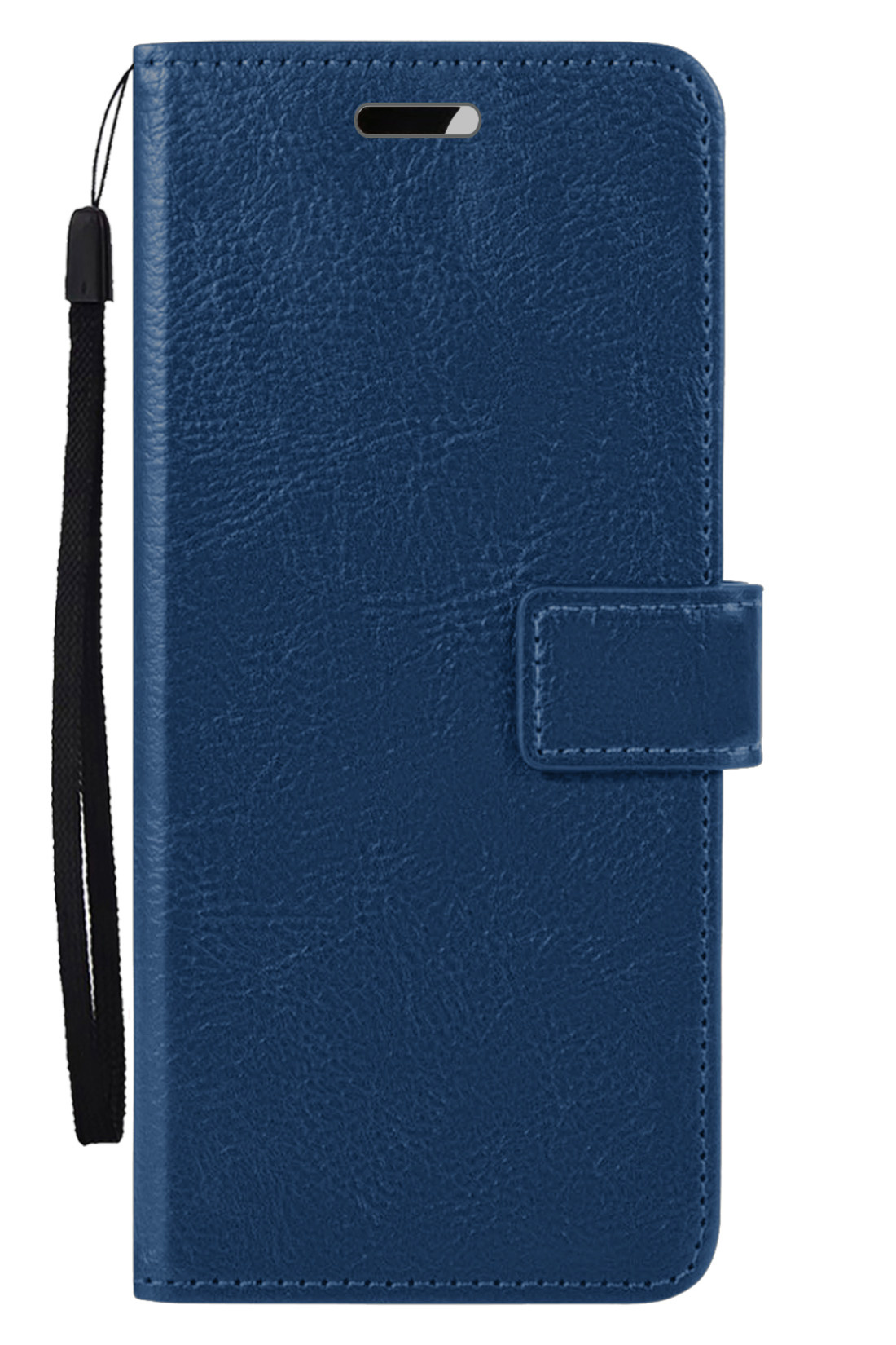 Nomfy Hoesje Geschikt voor OPPO A57 Hoes Bookcase Flipcase Book Cover - Hoes Geschikt voor OPPO A57 Hoesje Book Case - Donkerblauw