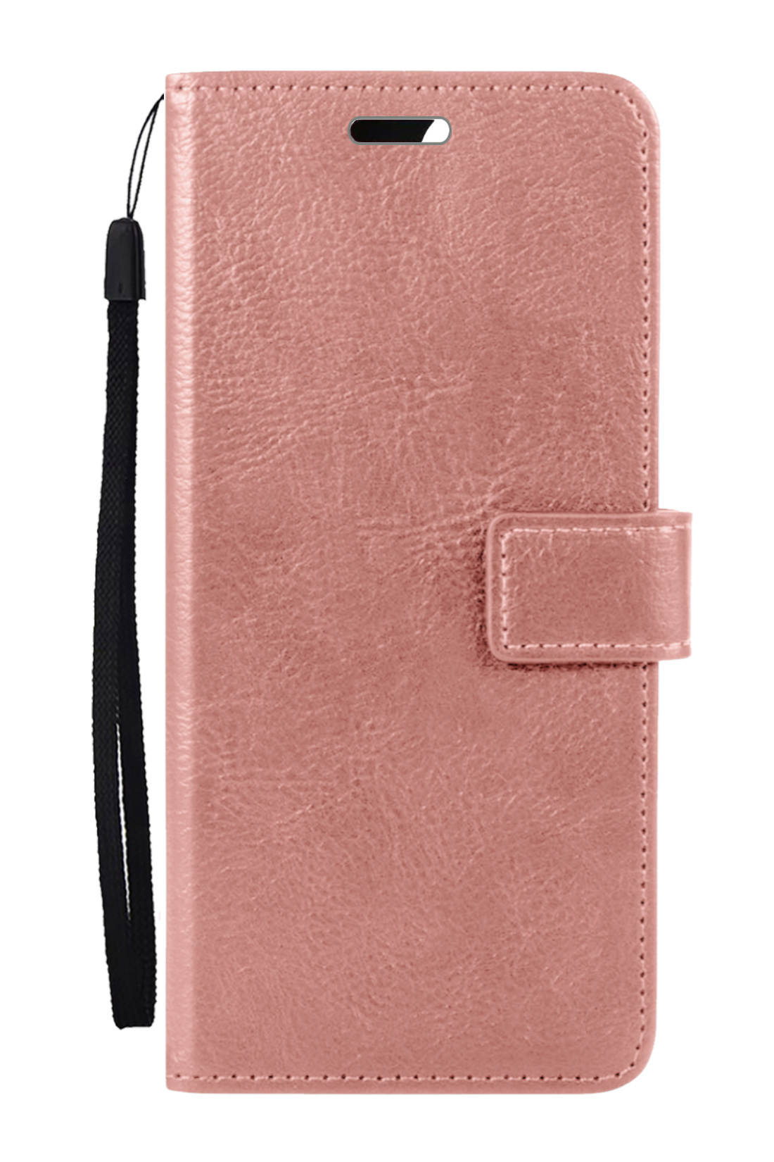 Nomfy Hoesje Geschikt voor OPPO A57 Hoes Bookcase Flipcase Book Cover - Hoes Geschikt voor OPPO A57 Hoesje Book Case - Rosé goud