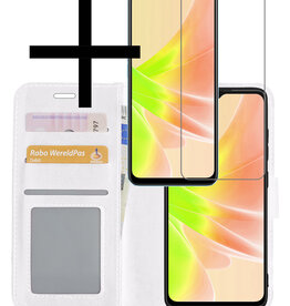 NoXx NoXx OPPO A57 Hoesje Bookcase Wit Met Screenprotector