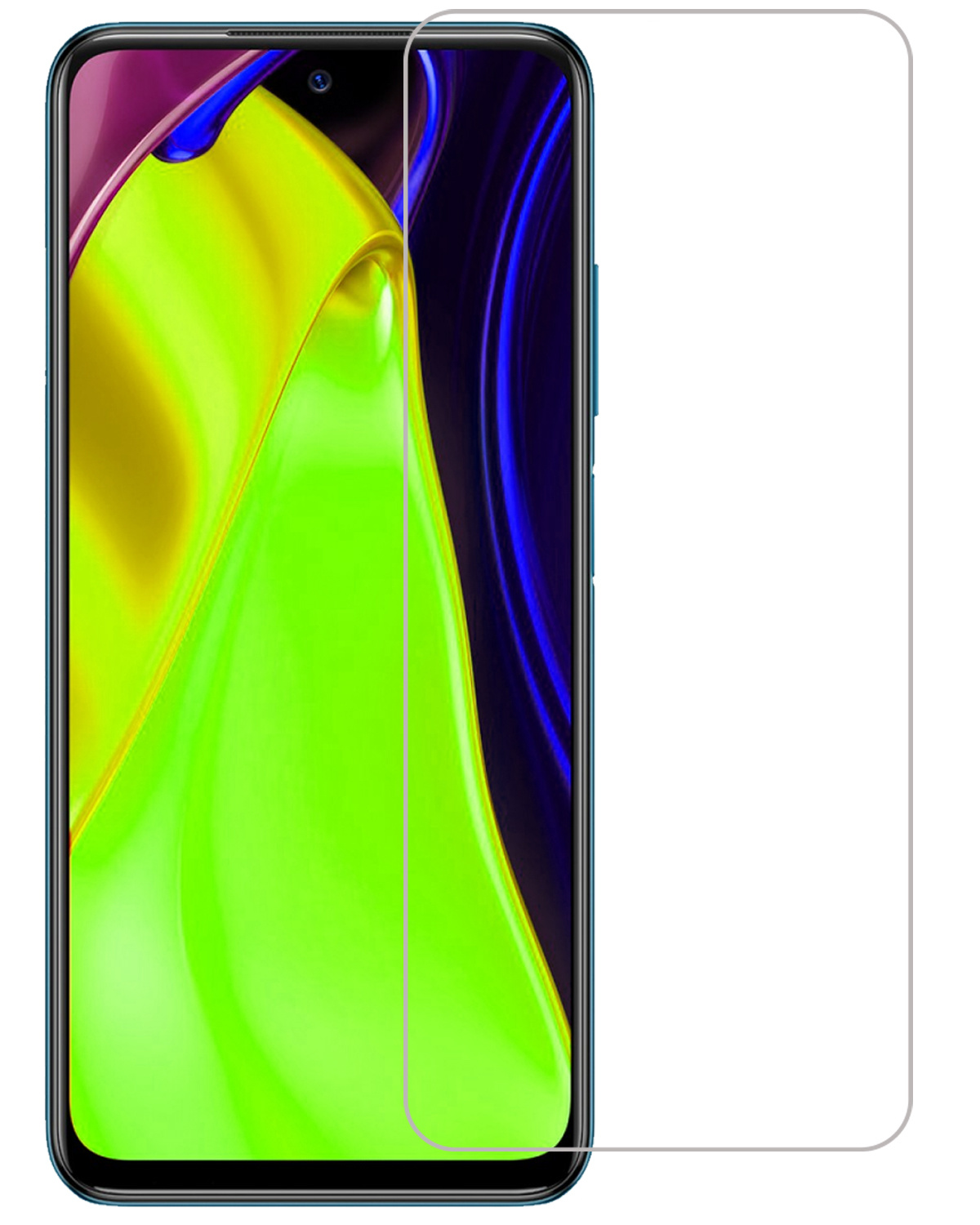 BASEY. Screenprotector Geschikt voor Poco M3 Pro Screenprotector Tempered Glass - Screenprotector Geschikt voor Xiaomi Poco M3 Pro Beschermglas Screen Protector Glas