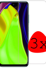 BASEY. Screenprotector Geschikt voor Poco M3 Pro Screenprotector Tempered Glass - Screenprotector Geschikt voor Xiaomi Poco M3 Pro Beschermglas Screen Protector Glas - 3 Stuks