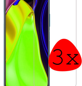 BASEY. BASEY. Xiaomi Poco M3 Pro 5G Screenprotector Glas - 3 PACK