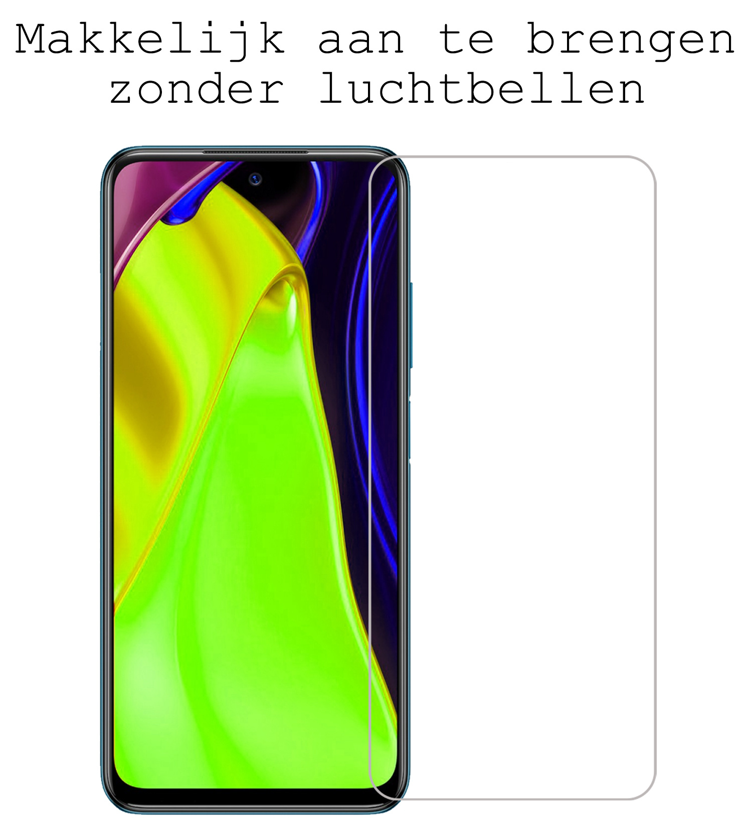 BASEY. Screenprotector Geschikt voor Poco M3 Pro Screenprotector Tempered Glass - Screenprotector Geschikt voor Xiaomi Poco M3 Pro Beschermglas Screen Protector Glas - 3 Stuks