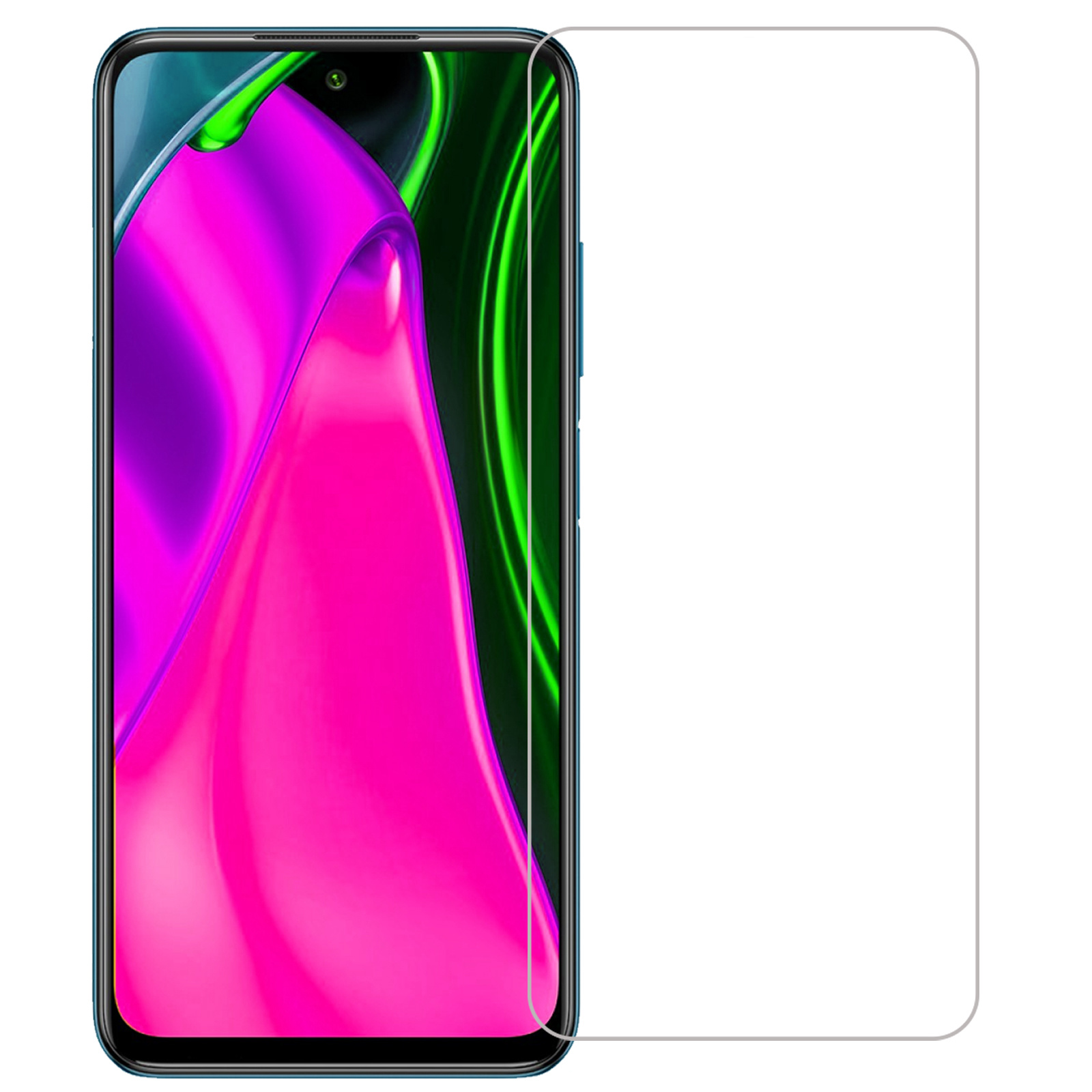 Nomfy Screenprotector Geschikt voor Poco M3 Pro Screenprotector Bescherm Glas Tempered Glass - Screenprotector Geschikt voor Xiaomi Poco M3 Pro Screen Protector - 2 PACK