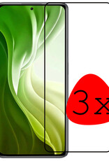 BASEY. Screenprotector Geschikt voor Xiaomi 11T Screenprotector Tempered Glass - Screenprotector Geschikt voor Xiaomi 11T Beschermglas Screen Protector Glas - 3 Stuks