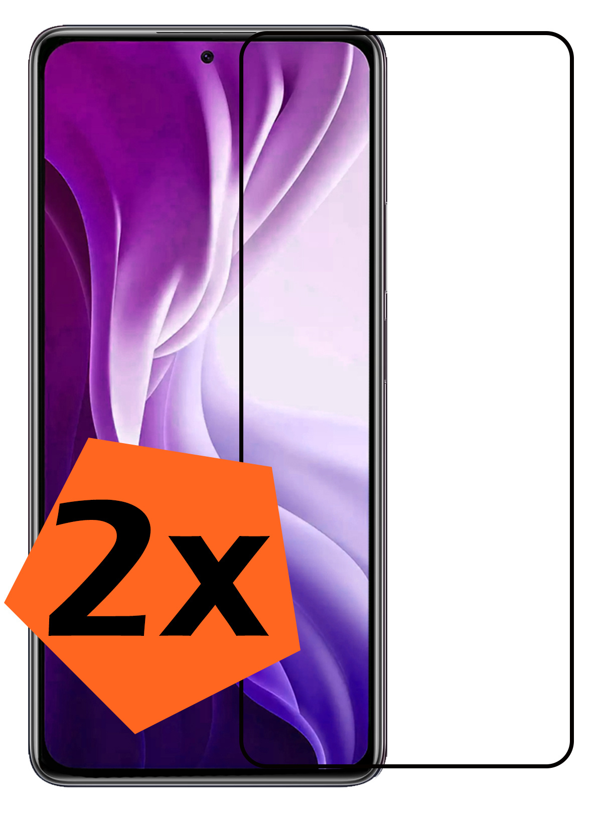Nomfy Screenprotector Geschikt voor Xiaomi 11T Screenprotector Bescherm Glas Tempered Glass - Screenprotector Geschikt voor Xiaomi 11T Screen Protector - 2 PACK