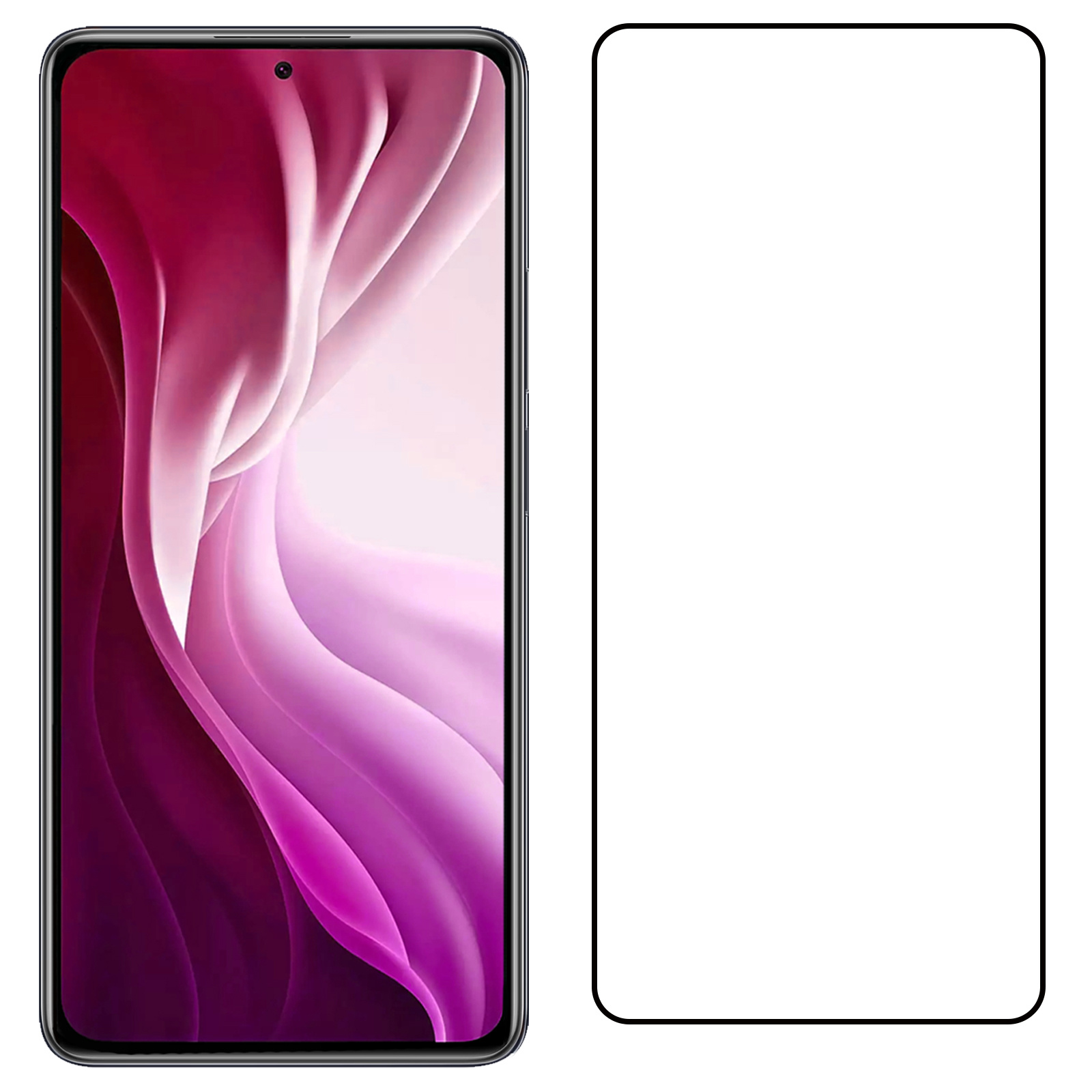 NoXx Screenprotector Geschikt voor Xiaomi 11 Lite 5G NE Screenprotector Tempered Glass Gehard Glas Beschermglas - 2x