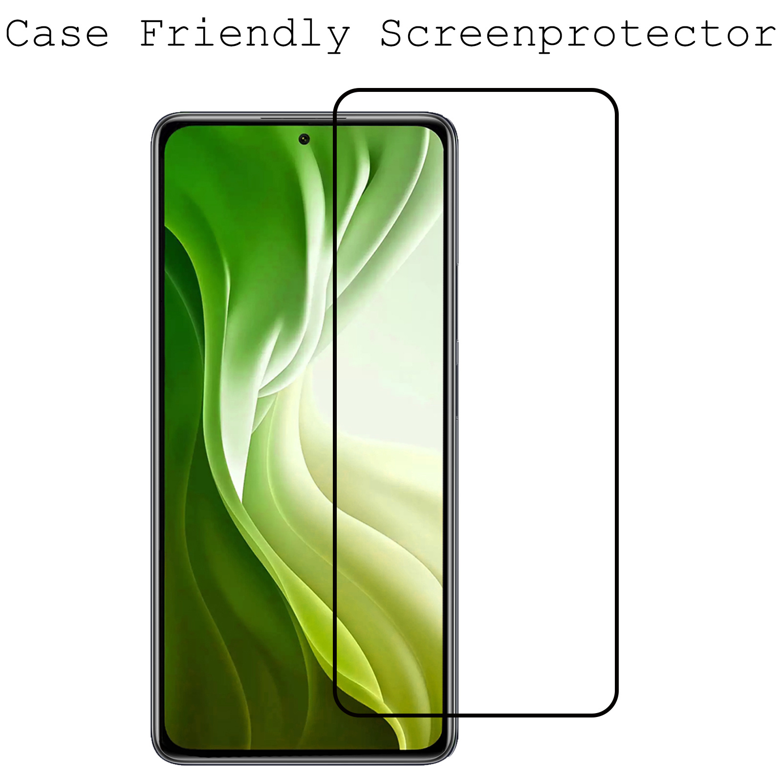 BASEY. Screenprotector Geschikt voor Xiaomi Mi 11i Screenprotector Tempered Glass - Screenprotector Geschikt voor Xiaomi Mi 11i Beschermglas Screen Protector Glas - 2 Stuks
