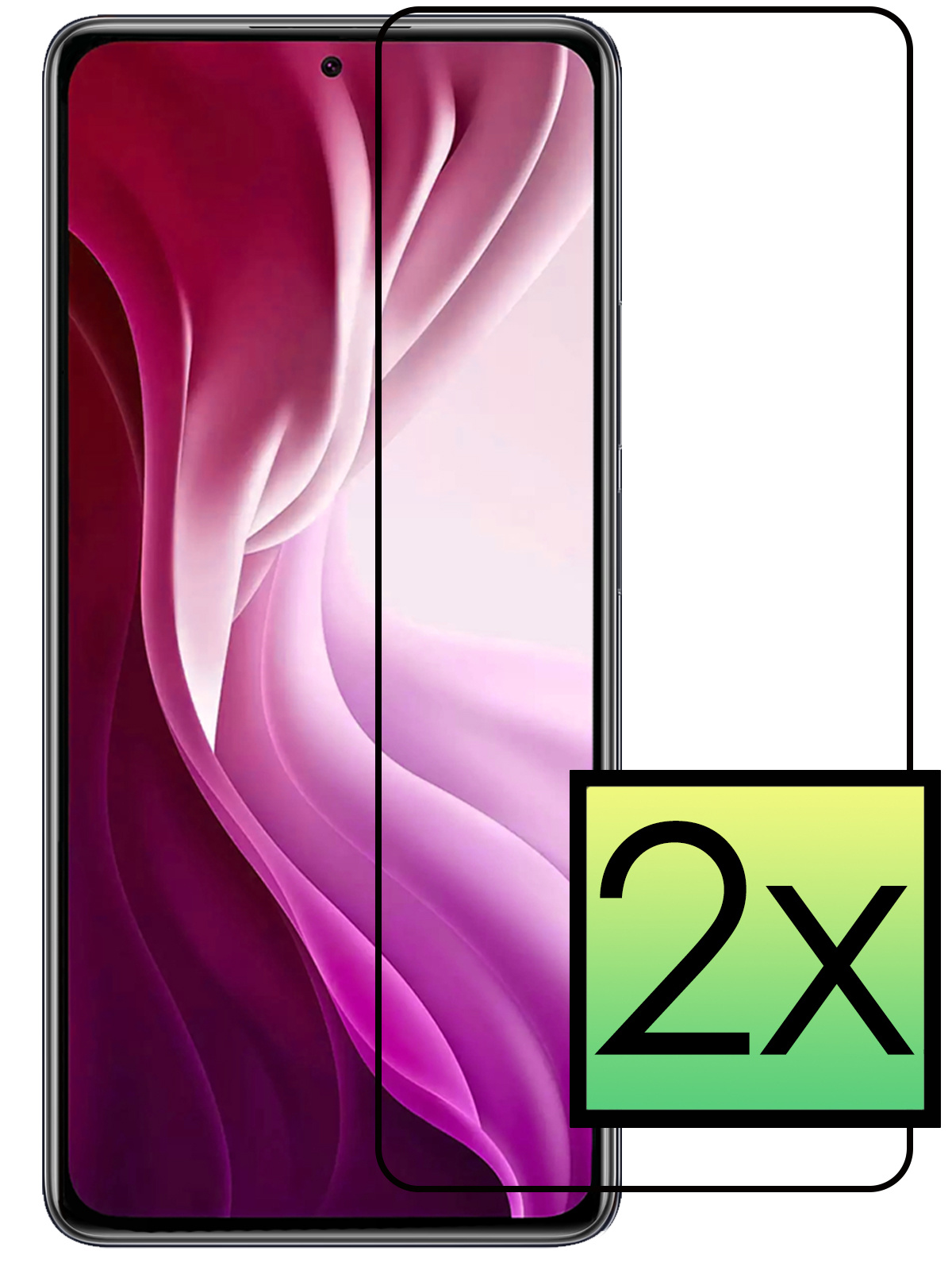 NoXx Screenprotector Geschikt voor Xiaomi Mi 11i Screenprotector Tempered Glass Gehard Glas Beschermglas - 2x