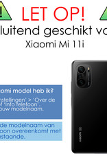 NoXx Screenprotector Geschikt voor Xiaomi Mi 11i Screenprotector Tempered Glass Gehard Glas Beschermglas - 2x