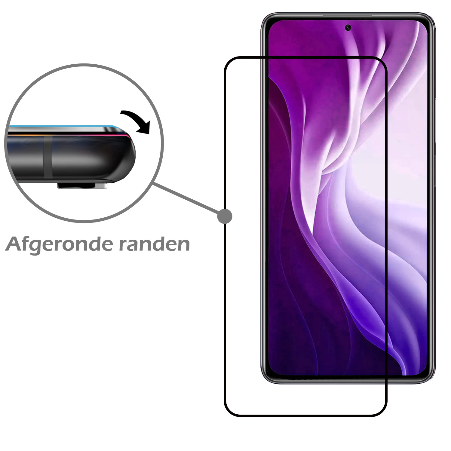 Nomfy Screenprotector Geschikt voor Xiaomi Mi 11i Screenprotector Bescherm Glas Tempered Glass - Screenprotector Geschikt voor Xiaomi Mi 11i Screen Protector - 2 PACK