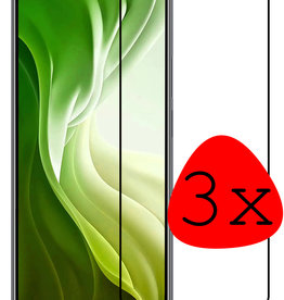 BASEY. Poco F3 Screenprotector Glas - 3 PACK