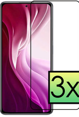 NoXx Poco F3 Screenprotector Tempered Glass Gehard Glas Beschermglas - 3x