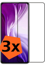Nomfy Screenprotector Geschikt voor Poco F3 Screenprotector Bescherm Glas Tempered Glass - Screenprotector Geschikt voor Xiaomi Poco F3 Screen Protector - 3 PACK