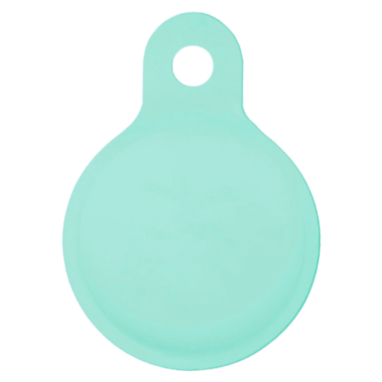 BASEY. Hoesje Geschikt voor Apple AirTag Hoesje Case Hoesje Geschikt voor Apple AirTag Sleutelhanger Siliconen Hoes - Turquoise