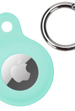 Nomfy Hoesje Geschikt voor Apple AirTag Sleutelhanger Hoes Siliconen Hoesje - Siliconen Hoesje Geschikt voor Apple AirTag-Sleutelhanger Hoesje - Turquoise
