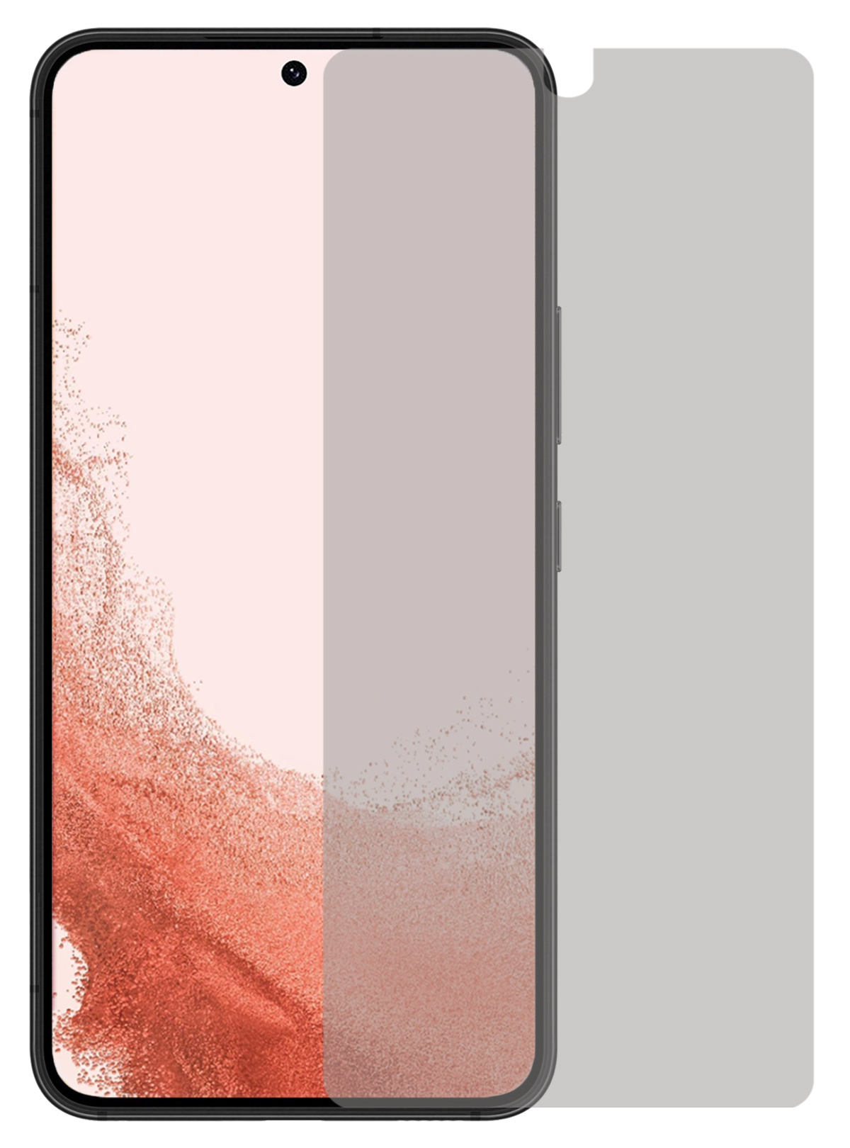 Nomfy Screenprotector Geschikt voor Samsung S22 Screenprotector Privacy Bescherm Glas - Screenprotector Geschikt voor Samsung Galaxy S22 Privacy Screenprotector Tempered Glass