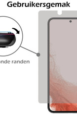Nomfy Screenprotector Geschikt voor Samsung S22 Screenprotector Privacy Bescherm Glas - Screenprotector Geschikt voor Samsung Galaxy S22 Privacy Screenprotector Tempered Glass - 3 PACK