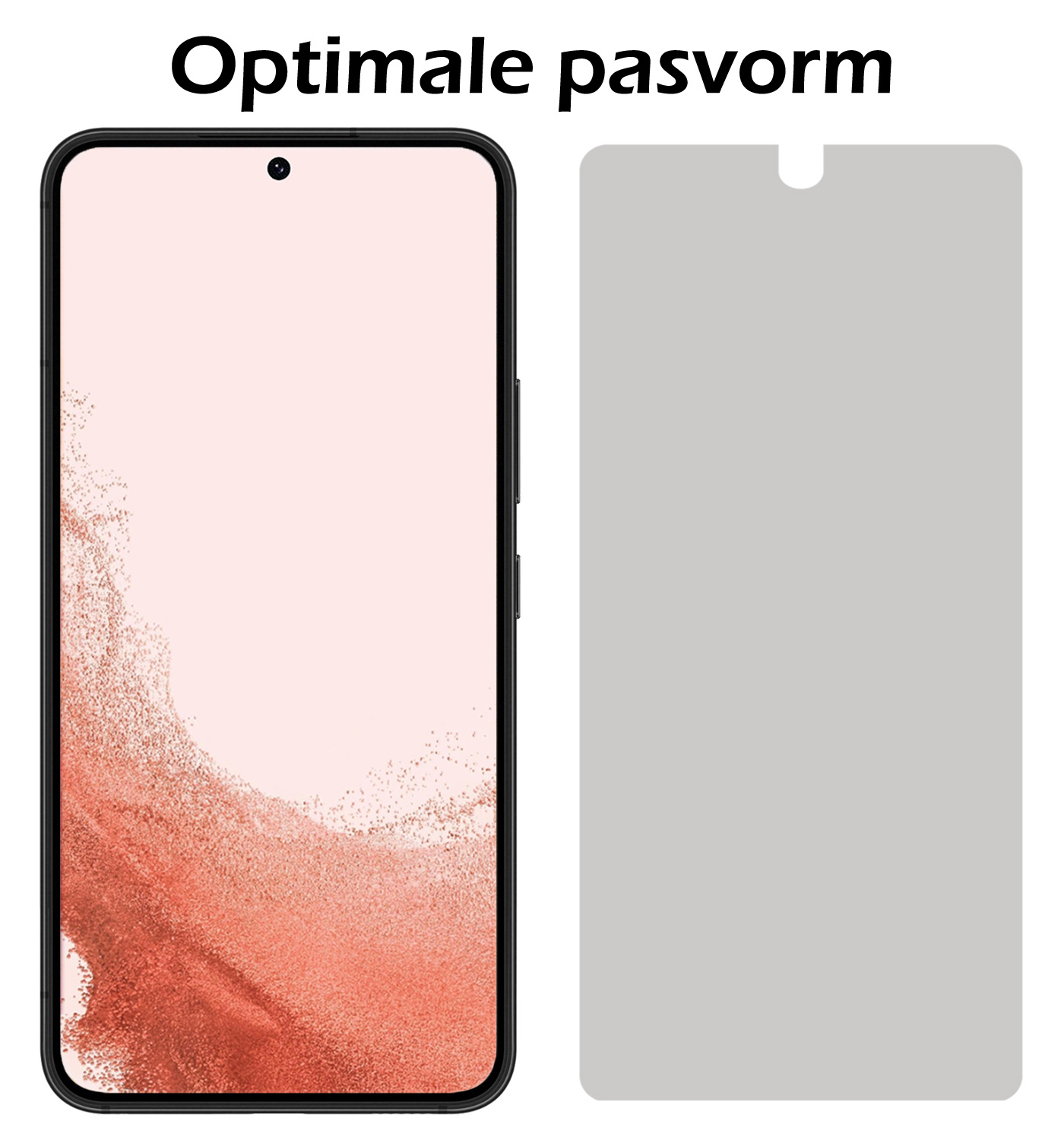 Nomfy Screenprotector Geschikt voor Samsung S22 Screenprotector Privacy Bescherm Glas - Screenprotector Geschikt voor Samsung Galaxy S22 Privacy Screenprotector Tempered Glass - 3 PACK