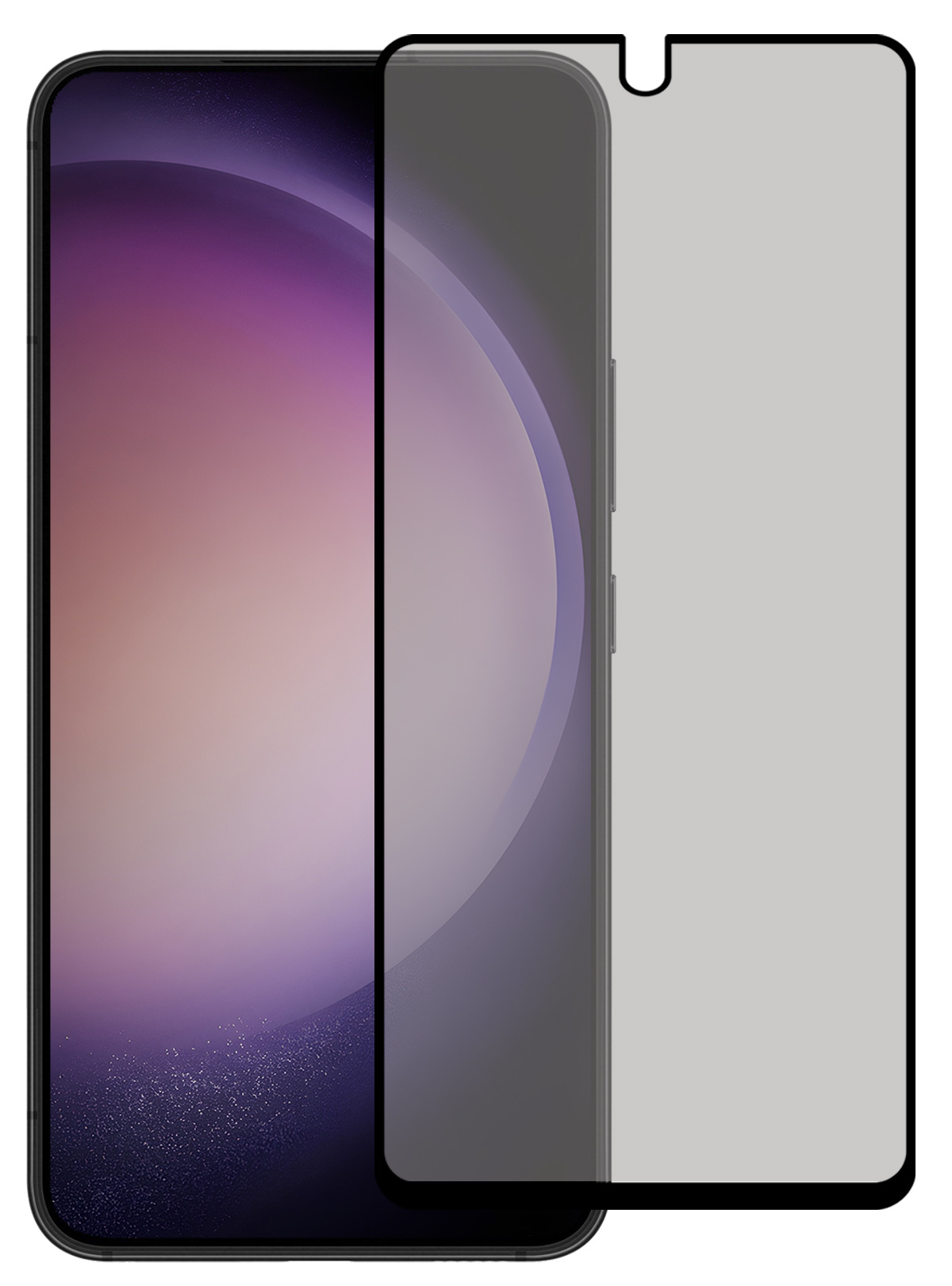Nomfy Screenprotector Geschikt voor Samsung S23 Screenprotector Privacy Bescherm Glas - Screenprotector Geschikt voor Samsung Galaxy S23 Privacy Screenprotector Tempered Glass