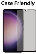 Nomfy Screenprotector Geschikt voor Samsung S23 Screenprotector Privacy Bescherm Glas - Screenprotector Geschikt voor Samsung Galaxy S23 Privacy Screenprotector Tempered Glass - 2 PACK
