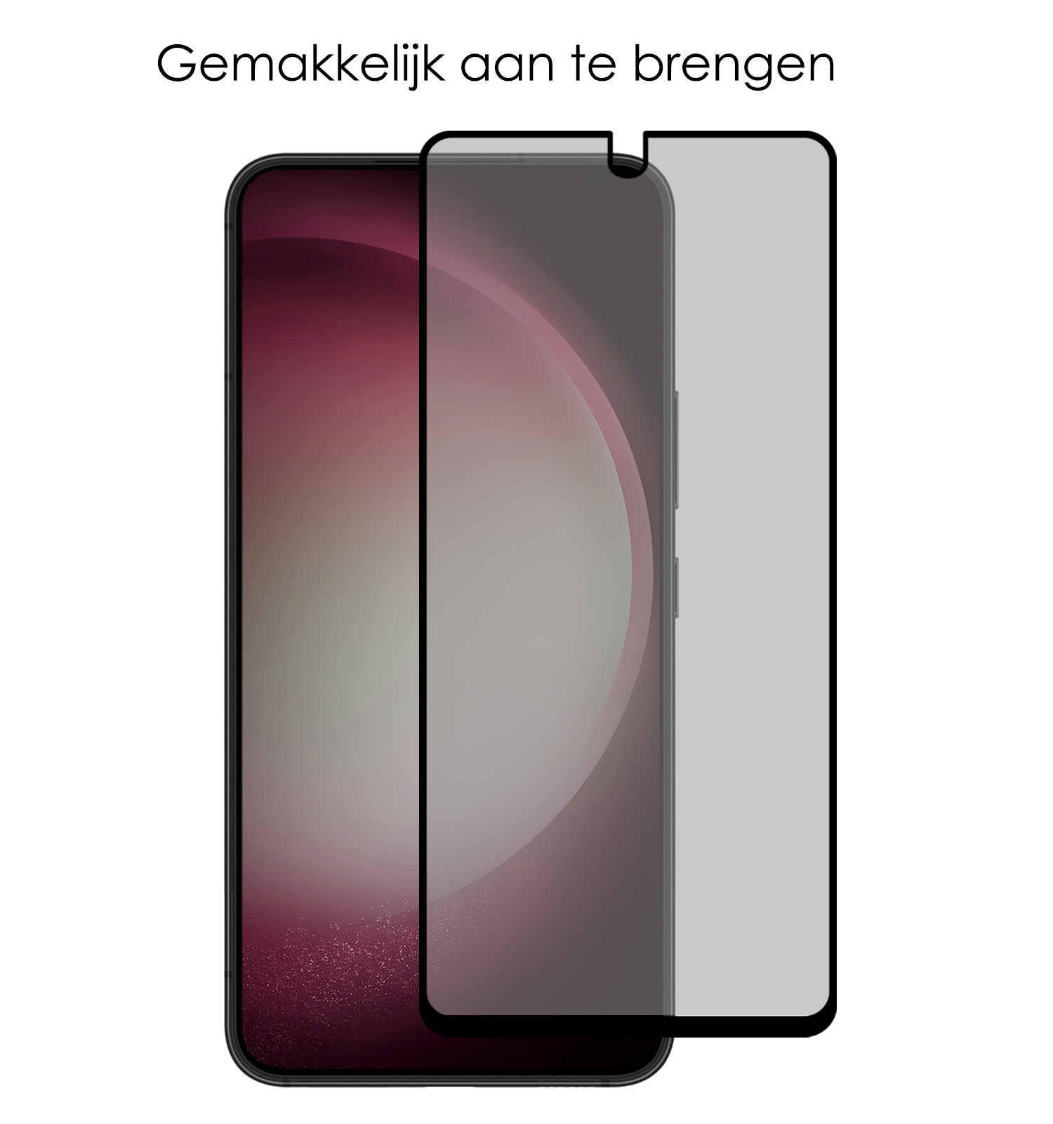 NoXx Screenprotector Geschikt voor Samsung S23 Screenprotector Privacy Tempered Glass Gehard Glas Display Cover - 3x