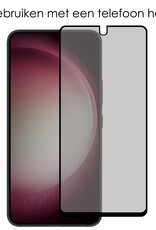 NoXx Screenprotector Geschikt voor Samsung S23 Screenprotector Privacy Tempered Glass Gehard Glas Display Cover - 3x