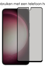 Samsung Galaxy S23 Screenprotector Privacy Tempered Glass Full Cover Gehard Glas Beschermglas - 3x
