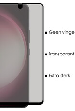 NoXx Screenprotector Geschikt voor Samsung S23 Screenprotector Privacy Tempered Glass Gehard Glas Display Cover - 3x