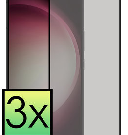 NoXx Samsung Galaxy S23 Plus Screenprotector Glas Privacy - 3 PACK