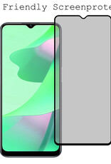 BASEY. Screenprotector Geschikt voor OPPO A16 Screenprotector Privacy Beschermglas - Screenprotector Geschikt voor OPPO A16 Screen Protector Full Screen Privacy - 2 Stuks