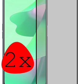 BASEY. BASEY. OPPO A16s Screenprotector Glas Privacy - 2 PACK