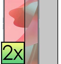 NoXx NoXx OPPO A16s Screenprotector Glas Privacy - 2 PACK
