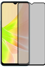NoXx Screenprotector Geschikt voor OPPO A17 Screenprotector Privacy Tempered Glass Gehard Glas Display Cover